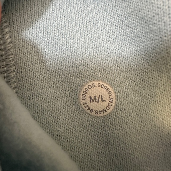 Lululemon Oversized Scuba Half Zip Hoodie Size M/L Sky Blue - Picture 3 of 4